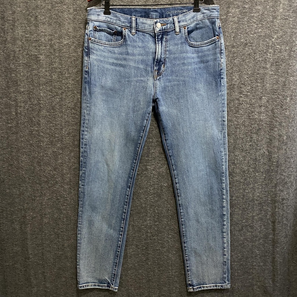 Outerknown SEA Jeans Men 34x32 Blue Ambassador Slim Stretch Organic Cotton Denim